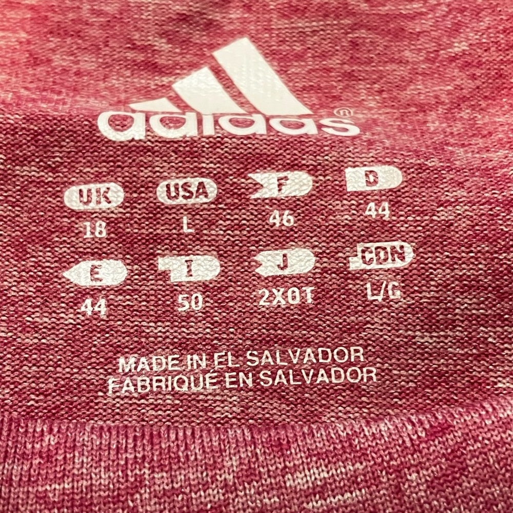 Adidas Heathered Pink CLIMALITE Athletic Shirt-NWOT - Picture 3 of 9
